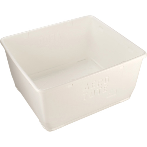 Aero-Tote Tub with Drain Plug, Plastic, White Rock Safety Industrial Ltd