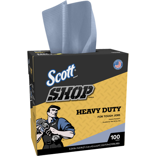 Shop Towels, Heavy-Duty, 16-4/5" L x 8-1/3" W Rock Safety Industrial Ltd