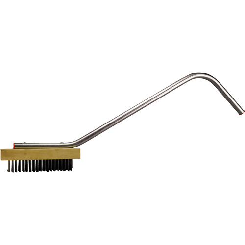 Brosse &agrave; r&ocirc;tissoire &agrave; manche incurv&eacute;, Acier au carbone, Longueur 24" Rock Safety Industrial Ltd