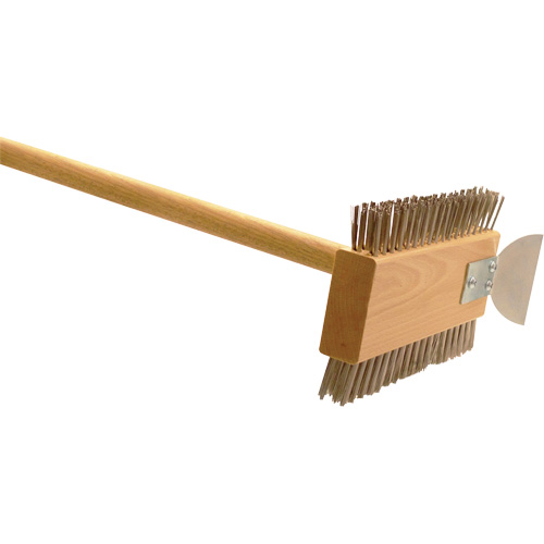 Brosse &agrave; gril commerciale double face, Acier inoxydable, Longueur 30" Rock Safety Industrial Ltd