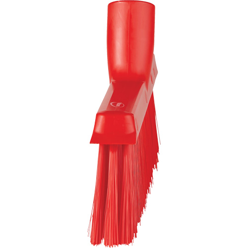 Dustpan Broom with Angled Thread, Medium Bristles, 10", Polyester, Red Rock Safety Industrial Ltd