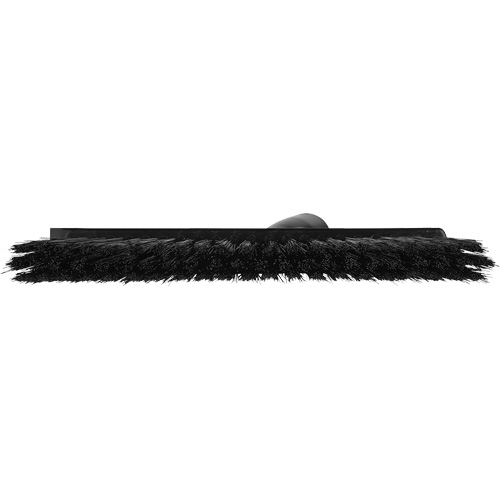 Dustpan Broom with Angled Thread, Medium Bristles, 10", Polyester, Black Rock Safety Industrial Ltd