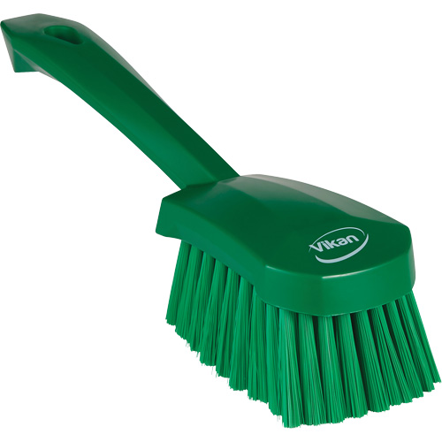 Short-Handled Washing Brush, Soft Bristles, 10-1/2" Long, Green Rock Safety Industrial Ltd