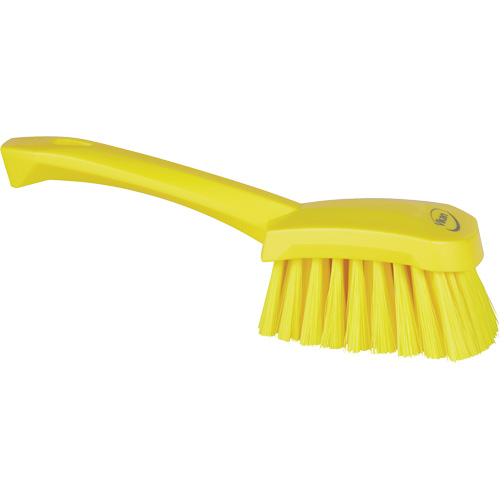 Short-Handled Washing Brush, Soft Bristles, 10-1/2" Long, Yellow Rock Safety Industrial Ltd