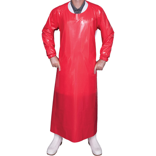 Blouse Top Dog de 6 mil, Grand, Rouge, Polyur&eacute;thane Rock Safety Industrial Ltd