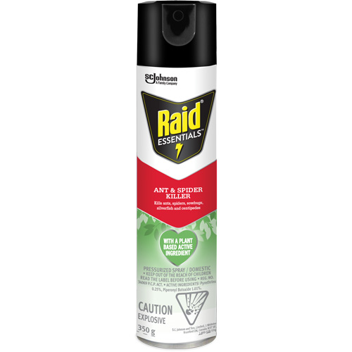 Raid&reg; Essentials Ant & Spider Killer, 350 g, Aerosol Can Rock Safety Industrial Ltd