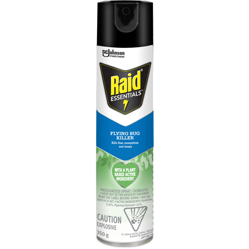 Raid&reg; Essentials Flying Bug Killer, 350 g, Aerosol Can Rock Safety Industrial Ltd