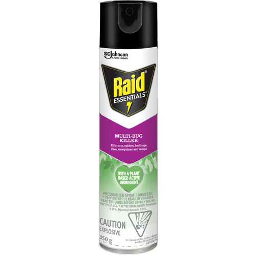 Raid&reg; Essentials Multi-Bug Killer, 350 g, Aerosol Can Rock Safety Industrial Ltd
