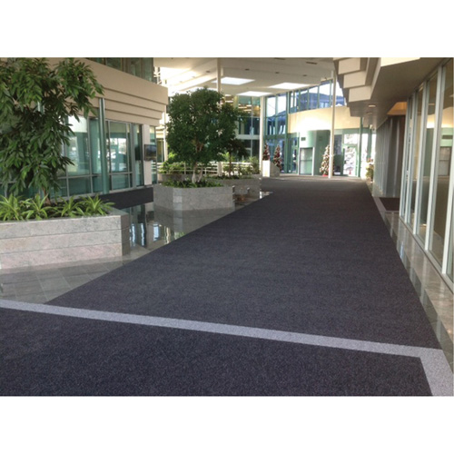 Tapis dint&eacute;rieur/ext&eacute;rieur Everest, Essuie-pieds/grattoir, 6-5/6' x 6' x 1/2", Charbon Rock Safety Industrial Ltd