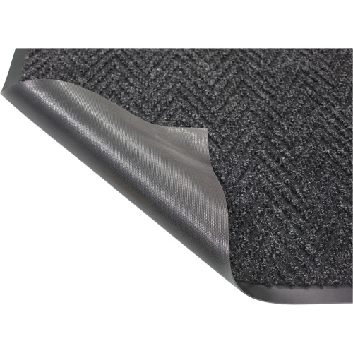 Tapis &agrave; chevrons, Essuie-pieds/grattoir, 4' x 6' x 1/4", Gris fonc&eacute; Rock Safety Industrial Ltd