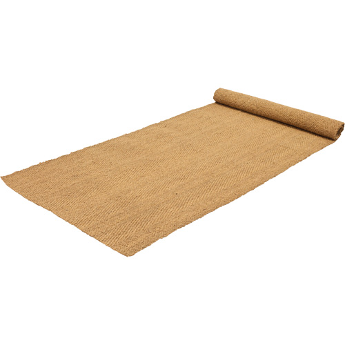Tapis de coco int&eacute;rieur/ext&eacute;rieur, Fibre naturelle, Essuie-pieds/grattoir Type, Motif Tiss&eacute;, 3-3/4' x 150', Naturel Rock Safety Industrial Ltd
