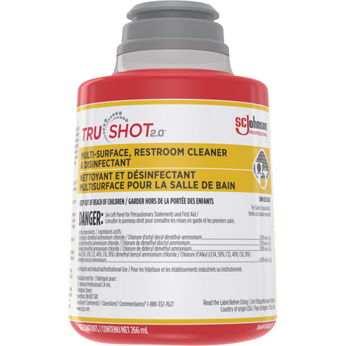 Nettoyant et d&eacute;sinfectant multisurface pour salle de bain TruShot 2.0, 266 ml, Bouteille &agrave; g&acirc;chette Rock Safety Industrial Ltd