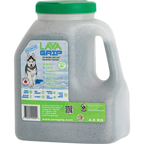 Aide &agrave; la traction LavaGrip, Taille du conteneur 9,9 lb (4,5 kg), Cruche Rock Safety Industrial Ltd