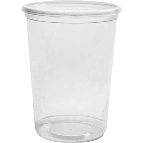 Magik 32 oz. Clear Deli Container without Lid, Plastic, Round Rock Safety Industrial Ltd