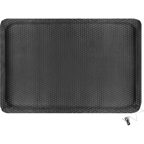 Hog Heaven Electrically Conductive Mat, 4' W x 6' L, 5/8" Thickness, Black, Nitrile Rock Safety Industrial Ltd
