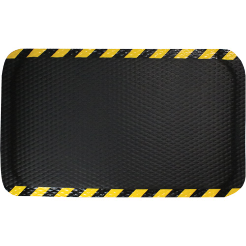 Hog Heaven Mat, Diamond, 3' x 5' x 5/8", Black/Yellow, Nitrile Rock Safety Industrial Ltd