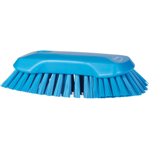 Hand Brush, Extra Stiff Bristles, 9-1/10" Long, Blue Rock Safety Industrial Ltd