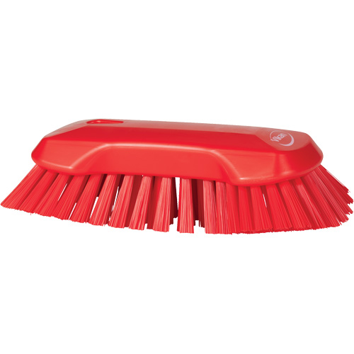 Brosse &agrave; main, Soies Tr&egrave;s ferme, Longueur de 9-1/10", Rouge Rock Safety Industrial Ltd