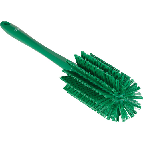 Medium Brush with Handle, Stiff Bristles, 17" Long, Green Rock Safety Industrial Ltd