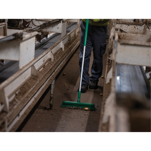 T&ecirc;te de balai-brosse, Crins Fin/Ferme, 16-1/2", Polyester/Polypropyl&egrave;ne, Vert Rock Safety Industrial Ltd