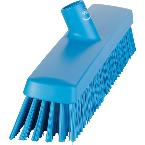 Push Broom Head, Fine/Stiff Bristles, 16-1/2", Polyester/Polypropylene, Blue Rock Safety Industrial Ltd