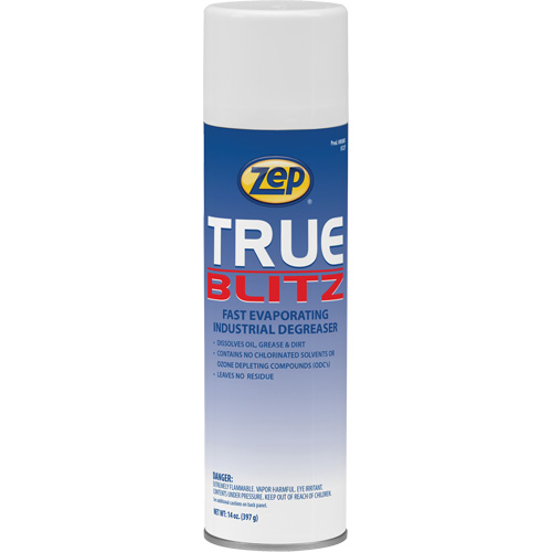 True Blitz Fast-Evaporating Industrial Degreaser, 14 oz., Aerosol Can Rock Safety Industrial Ltd