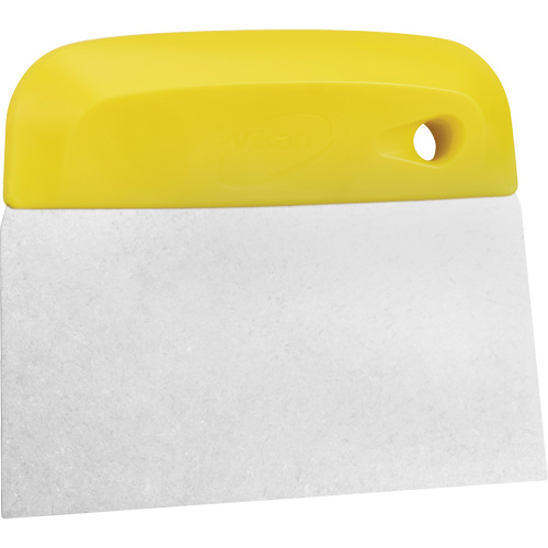 Flexible Stainless Steel Dough Cutter/Scraper, Yellow, 4-1/2" W x 5-3/4" L Rock Safety Industrial Ltd
