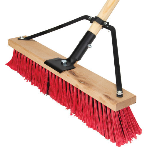 Balai-brosse &agrave; manche renforc&eacute;, 18", Moyen, Soies PVC Rock Safety Industrial Ltd
