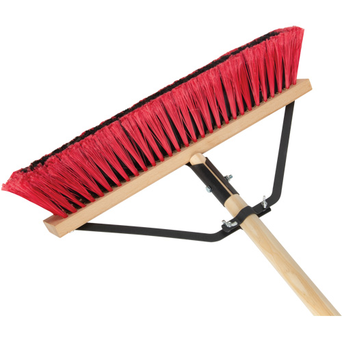 Balai-brosse &agrave; manche renforc&eacute;, 18", Moyen, Soies PVC Rock Safety Industrial Ltd
