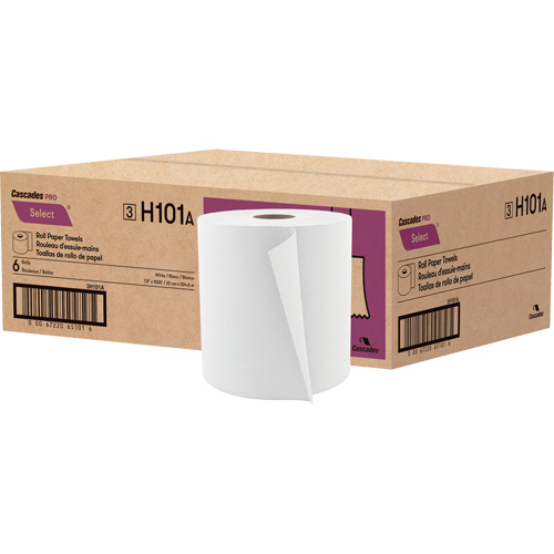 Rouleau de papier essuie-tout PRO Select, 1 pli, Standard, 1000' lo Rock Safety Industrial Ltd
