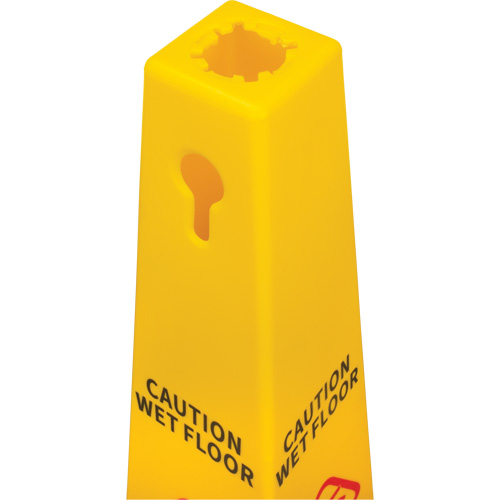 C&ocirc;ne d'avertissement de plancher mouill&eacute;, Bilingue avec pictogramme Rock Safety Industrial Ltd