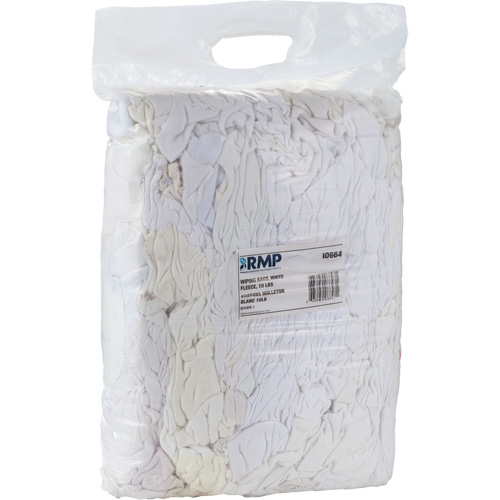 Wiper Rags, Fleece, White, 10 lbs. Rock Safety Industrial Ltd