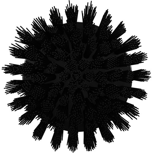 HyDrive Round Drill Brush, Extra Stiff Bristles, 3-1/10" Long, Black Rock Safety Industrial Ltd