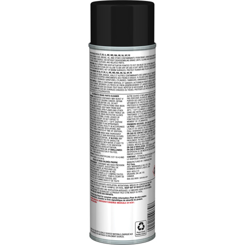 Nettoyant pour pi&egrave;ces de freins Pro Line avec tr&egrave;s faible teneur en COV, Canette a&eacute;rosol Rock Safety Industrial Ltd