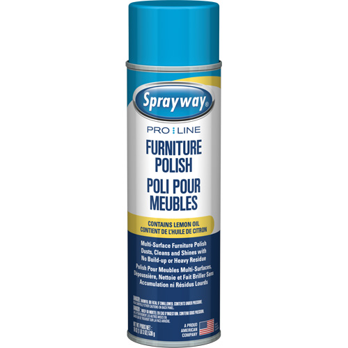 Polissage pour mobilier Pro Line avec huile de citron, 19 oz., Canette a&eacute;rosol Rock Safety Industrial Ltd