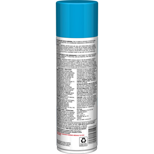 Nettoyant pour vitres Pro Line sans ammoniaque, au parfum frais, 19 oz., Canette a&eacute;rosol Rock Safety Industrial Ltd