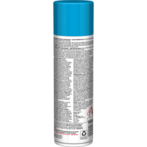 Nettoyant & polis pour acier inoxydable Pro Line, 15 oz, Canette a&eacute;rosol Rock Safety Industrial Ltd