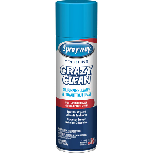 Nettoyant tout usage Pro Line Crazy Clean, 19 oz., Canette a&eacute;rosol Rock Safety Industrial Ltd