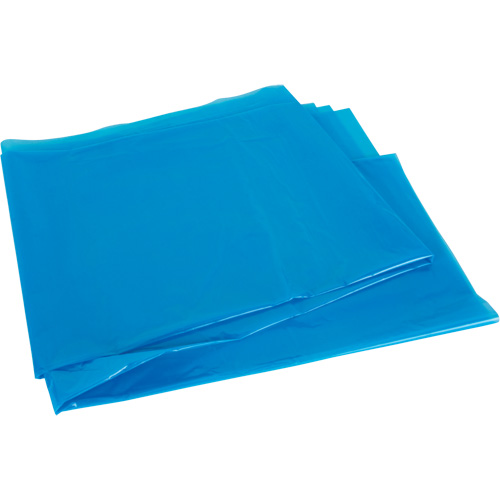 Industrial Garbage Bags, Strong, 26" W x 36" L, 0.9 mils, Blue, 45 L (12 Gal.) Capacity Rock Safety Industrial Ltd