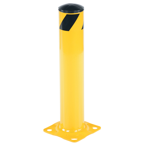 Safety Bollard, Steel, 24" H x 4.5" W, Yellow Rock Safety Industrial Ltd