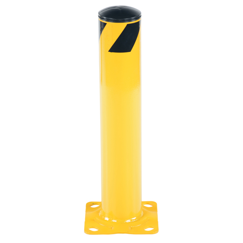Safety Bollard, Steel, 24" H x 4.5" W, Yellow Rock Safety Industrial Ltd