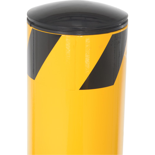 Bollard, Steel, 42" H x 5-1/2" W, Yellow Rock Safety Industrial Ltd