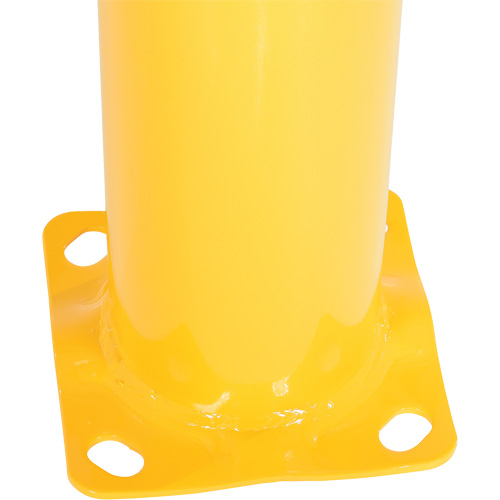 Bollard, Steel, 42" H x 5-1/2" W, Yellow Rock Safety Industrial Ltd