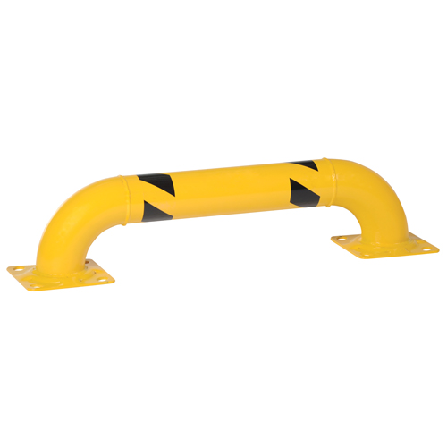 Garde-corps &agrave; profil bas pour rayonnages, 3' la x 0,75' h, Jaune Rock Safety Industrial Ltd