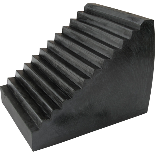 Cale de roue, 9-1/2" x 6-1/2" x 7-1/2", Noir Rock Safety Industrial Ltd