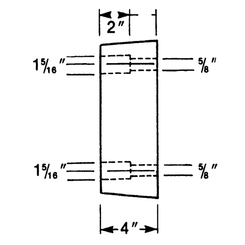 Butoirs de quai en caoutchouc moul&eacute;s, Caoutchouc, 13" la x 4" p x 12" h Rock Safety Industrial Ltd