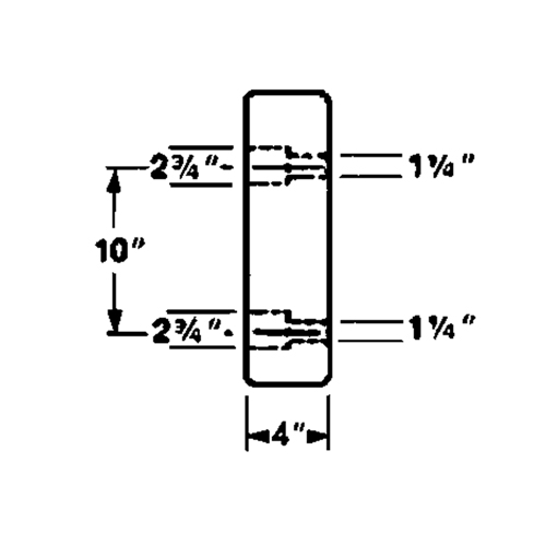 Molded Rubber Dock Guards, Rubber, 18" W x 4" D x 18" H Rock Safety Industrial Ltd