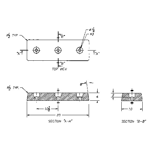 Molded Rubber Dock Guards, Rubber, 30" W x 4" D x 10" H Rock Safety Industrial Ltd