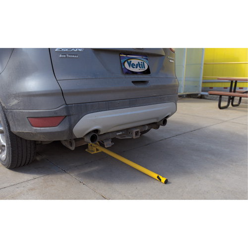 Fold-Down Bollards, Steel, 42" H x 1-3/4" W, Yellow Rock Safety Industrial Ltd