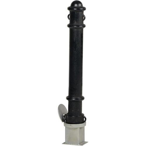 Bornes d&eacute;coratives amovibles, Acier, 40" h x 4-1/2" la, Noir Rock Safety Industrial Ltd
